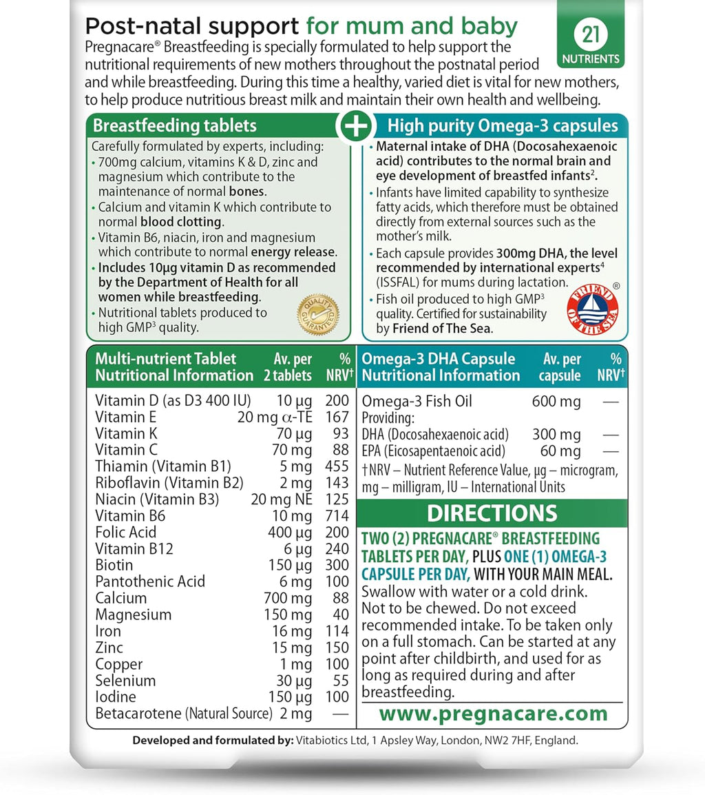 Vitabiotics Pregnacare Lactancia - 84 Comprimidos