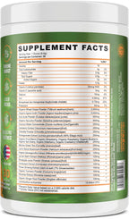 Underground Bio Labs/Panda Supps: Superfood Natural Greens, Reds, Golds, Probióticos, Ashwagandha y Lion's Mane - 13.76 oz (Naranja)