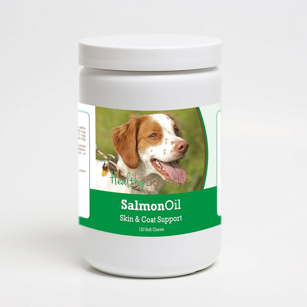 Healthy Breeds Aceite de Salmón en Golosinas Suaves para Perros, 120 uds