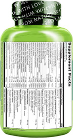 NATURELO Multivitamínico Completo para Hombres 50+ - 120 Cápsulas - Vegano - con Vitaminas, Minerales y Extractos Herbales Orgánicos
