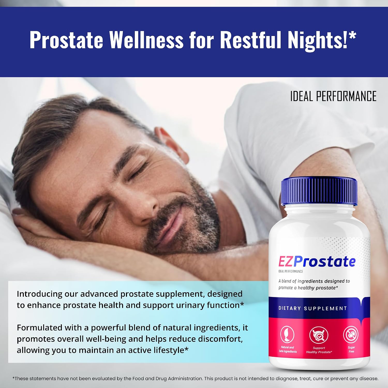 EZ Prostate Cápsulas – Pack de 2 – Fórmula Natural Avanzada de Máxima Potencia