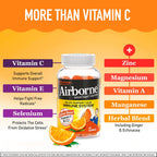 Airborne Gomitas de Vitamina C 750 mg con Vitaminas C y E - 42 Gomitas, Sabor Naranja (Paquete de 2)