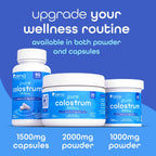 Zena Nutrition Pure Colostrum Capsules – Calostro Bovino Puro en Cápsulas, 1500mg
