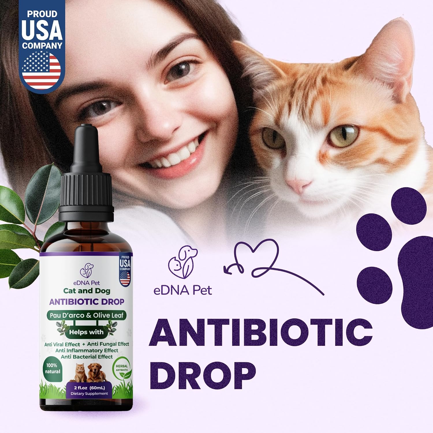 Gotas Herbales para Perros y Gatos con Arándano - 59 ml