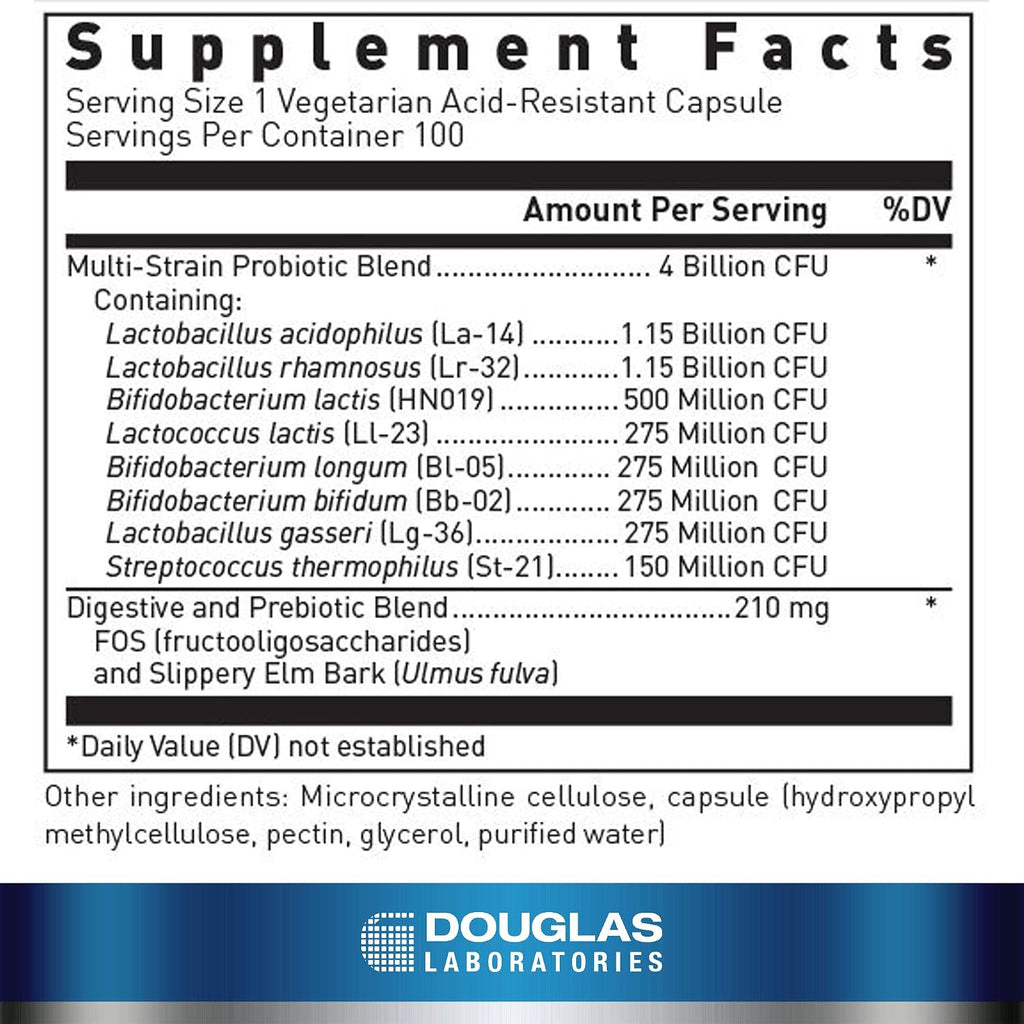 Douglas Laboratories Multi-Probiotic 4 Billion - 100 Cápsulas