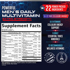 Multivitamínico para Hombres - Complejo de Vitaminas y Minerales, 60 Cápsulas
