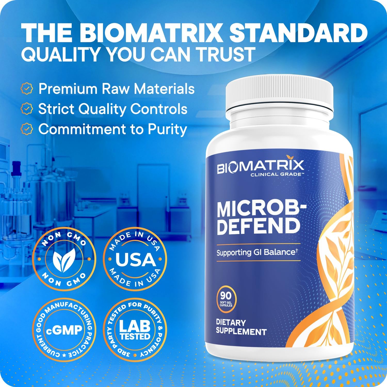BioMatrix Microb-Defend: Disruptor de Biopelículas con Aceite de Orégano, Tomillo y Clavo (90 Cápsulas)
