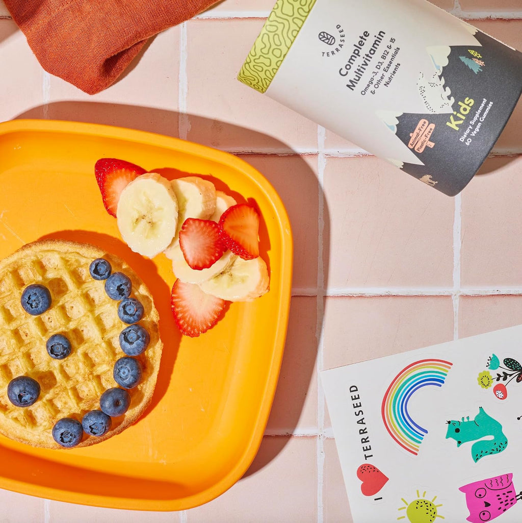 Gominolas Multivitamínicas Completas para Niños - con Omega 3,6,9, Vitamina B12, Ácido Fólico, Yodo, Vitamina C, Zinc - Multivitamínico Diario Vegano Premium para Niños 2+ (60 Gominolas)