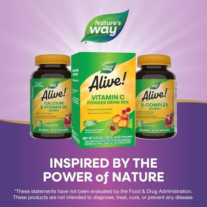 Nature's Way Alive! Vitamina C en Polvo - – Formato: El polvo se mezcla fácilmente en bebidas, ideal para quienes – Image 7