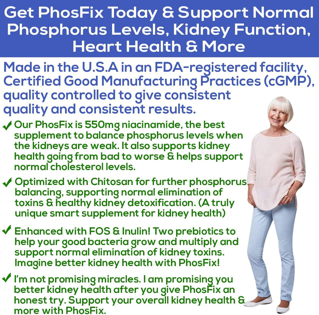 PhosFix 120 Comprimidos - Complemento para el Equilibrio del Fósforo