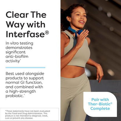 SFI Health Klaire Labs Ther-Biotic Interfase Plus - Enzimas Anti-Biofilm con EDTA (120 Cápsulas) – Image 3