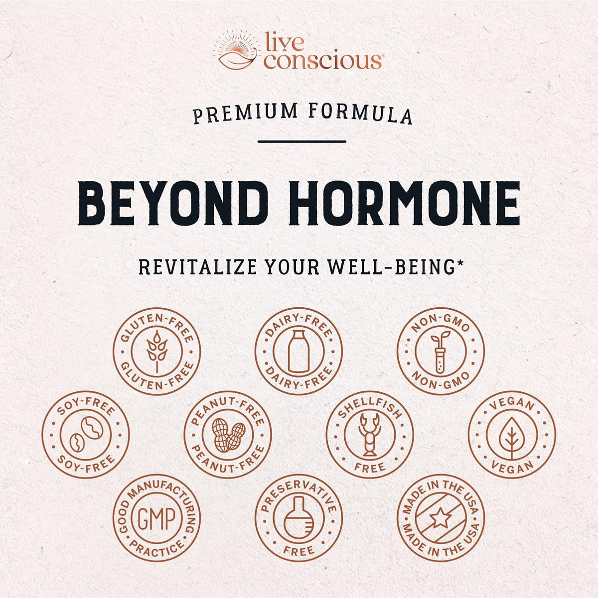 Live Conscious Beyond Hormone - Inositol, Berberina y Extractos Botánicos para el Bienestar Femenino (90 Cápsulas) – Image 5
