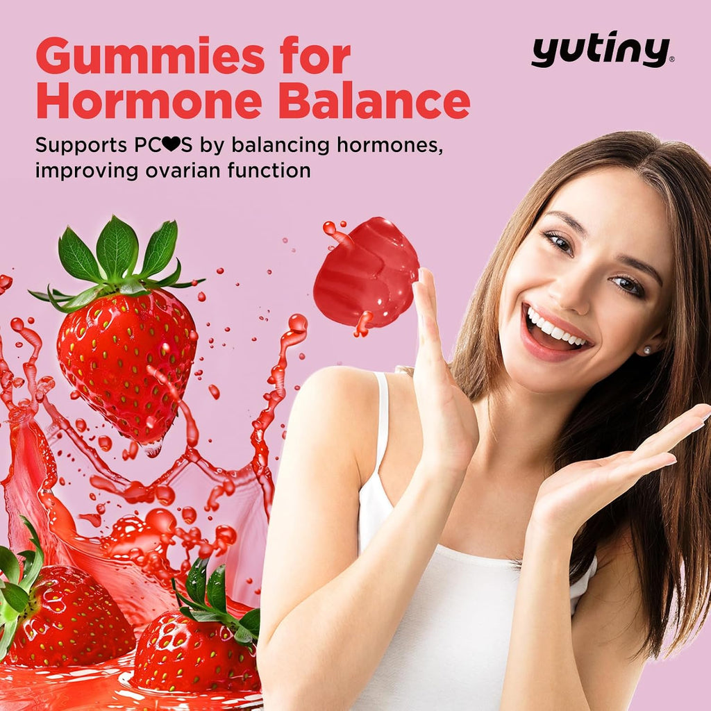Myo-Inositol & D-Chiro Inositol Gomitas - Vitaminas B6, B12 y Folato - 60 Unidades