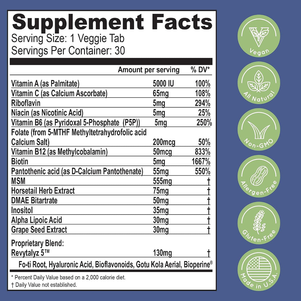 Essential Source Biotina 5000 mcg - Vitaminas para Cabello, Piel y Uñas - 90 Comprimidos