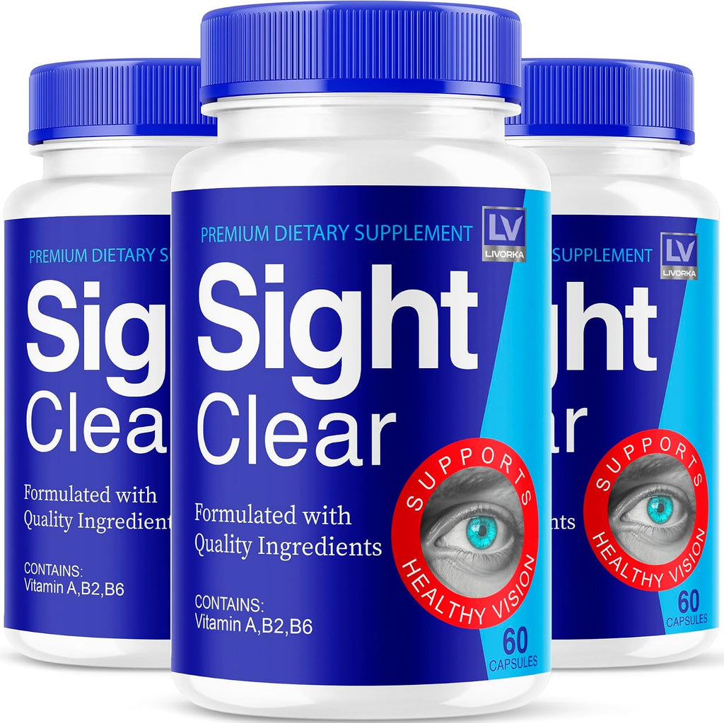 Sight Clear 20/20 Suplemento de Apoyo para la Visión - 3 Meses de Suministro - Paquete de 3