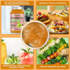 SumDIP Gel de Musgo Marino (28 oz) - Vegano, Irlandés, Apoyo Inmunológico y Digestivo, Sabor Manzana Canela