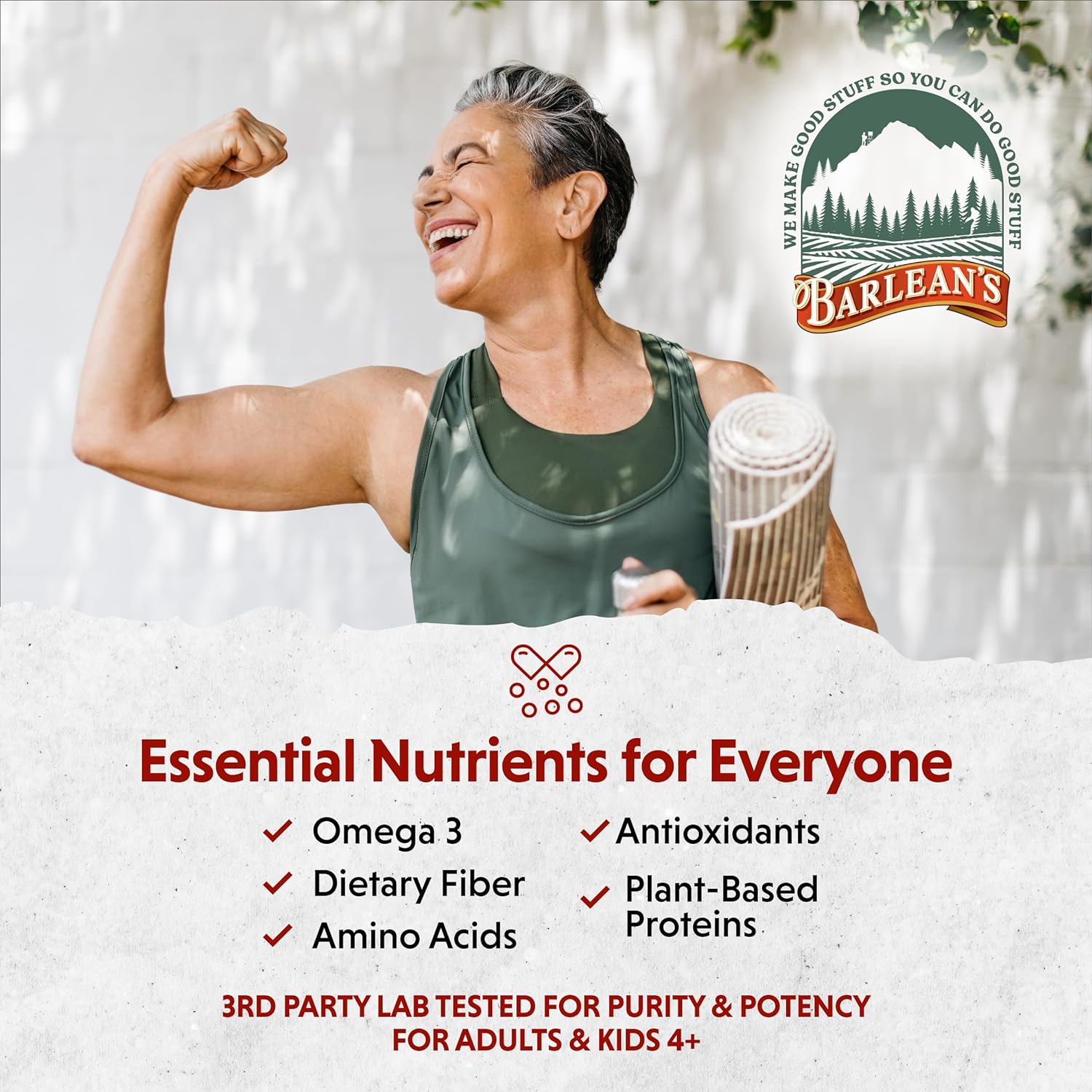 Barlean's Organic Digestive Seed Blend with Chia, Flax, Pumpkin, Quinoa & Coconut, Rich in Omega 3 & Fiber, 340 g