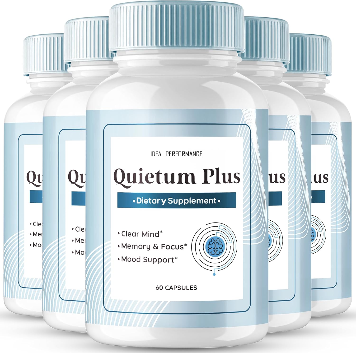 Quietum Plus Complemento Alimenticio para el Cuidado del Oído, Fórmula Avanzada (5 Envases)