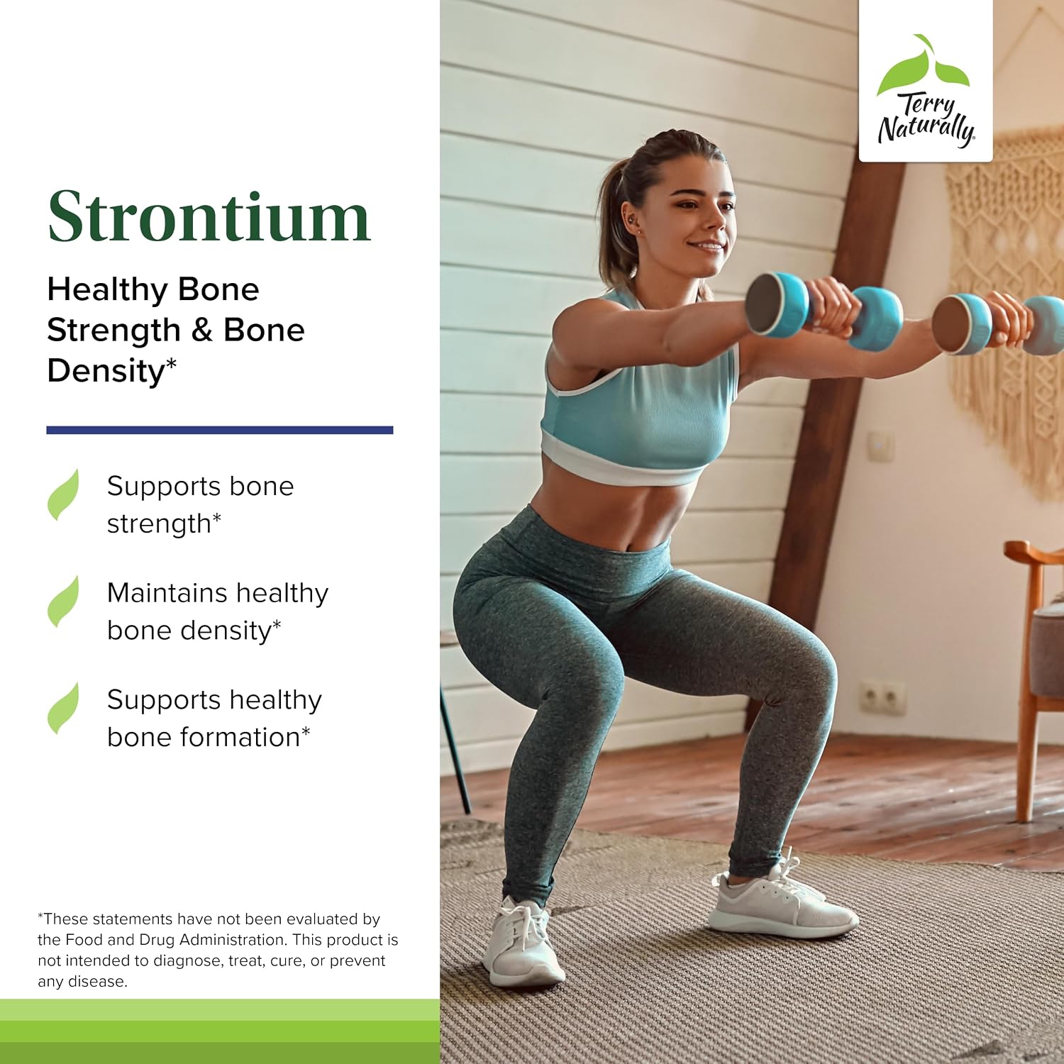 Terry Naturally Europharma Strontium - 60 Cápsulas