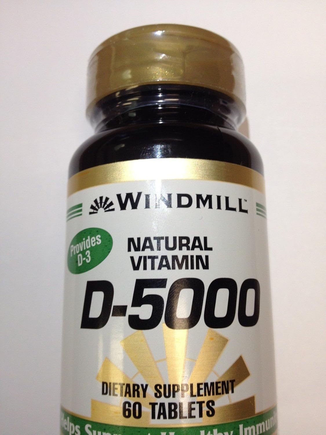 Vitamina D3 5000 UI - 60 Comprimidos - Windmill Natural Vitamins