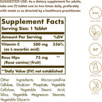 Solgar Vitamina C 500 mg con Rosa Mosqueta, 250 Comprimidos
