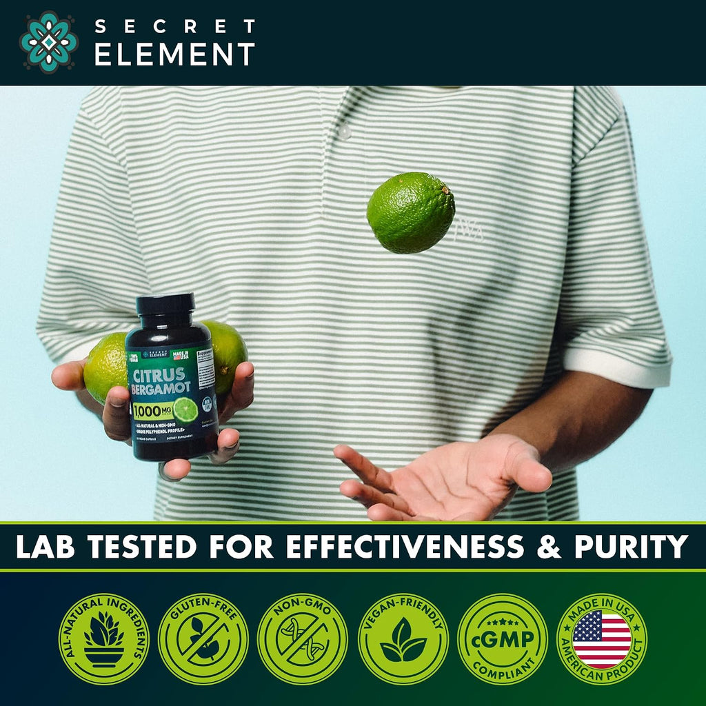 Citrus Bergamot Extract 1000mg - 120 Cápsulas Veganas