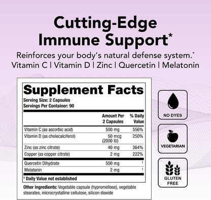 Theralogix Theravir Apoyo Inmunitario - 180 – Vitamina D3: contribuye al funcionamiento normal del sistema – Image 2
