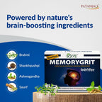 Patanjali Divya Memorygrit 20 Comprimidos - Suplemento Ayurvédico para la Memoria, Enfoque y Salud Cerebral