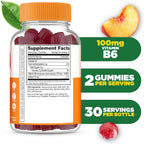 Lifeable Vitamina B6 Gominolas | 100mg | Suplemento Vegano de Vitamina B6 para el Apoyo Nervioso | 60 Gominolas