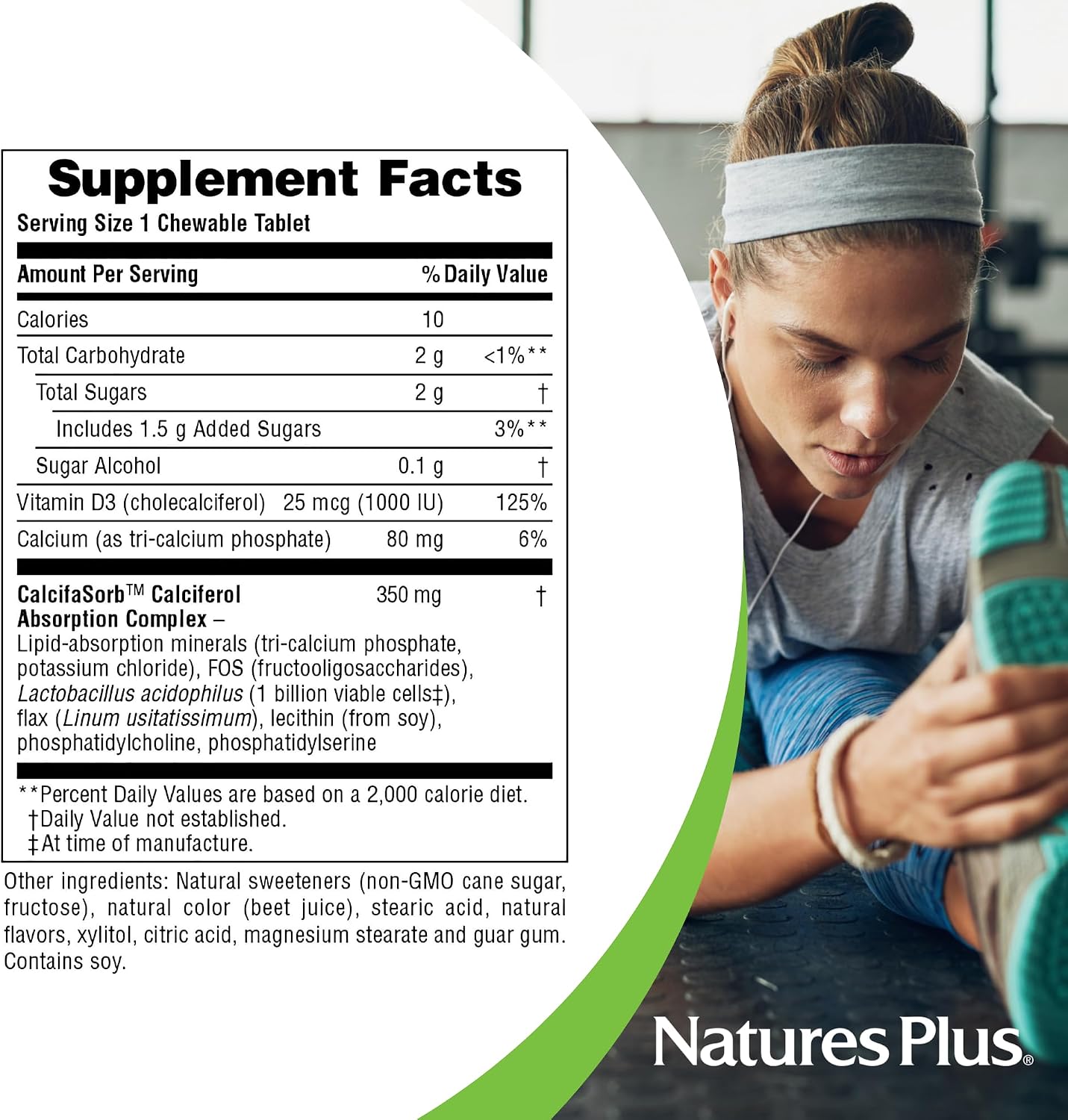 NaturesPlus Vitamina D3 (1000 UI) - 90 comprimidos masticables, sabor Maui Berry Burst - Vegetariano, sin gluten - 90 dosis