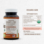 Huang Qin Cápsulas Orgánicas - Suplemento Herbal de Escutelaria Baicalensis