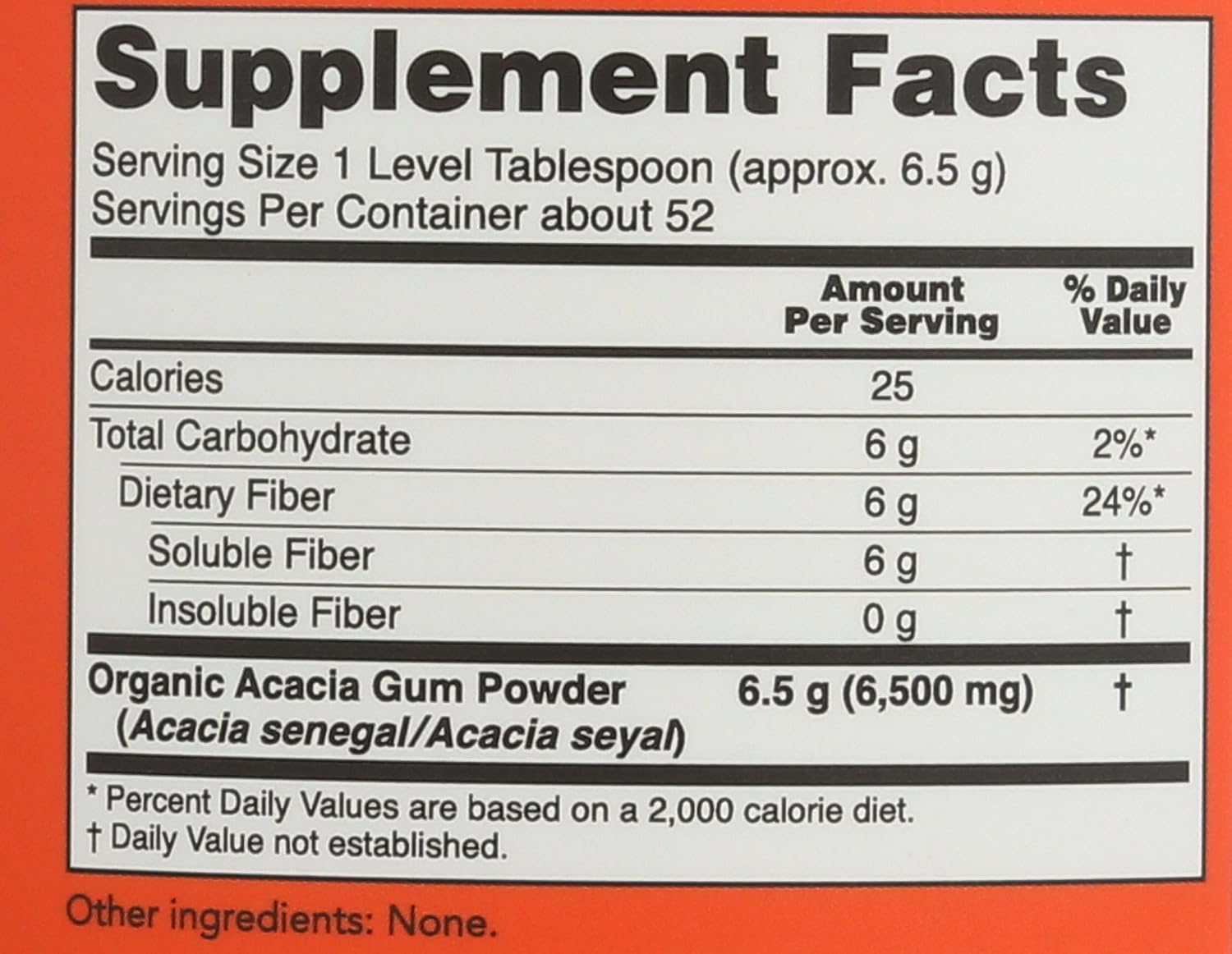 NOW Foods - Polvo de Fibra de Acacia Orgánica - 340 g