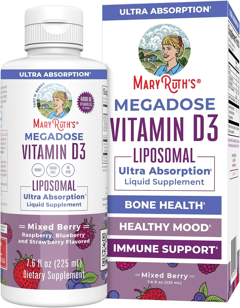 Megadose Vitamina D3 Liposomal 4000 UI - MaryRuth's