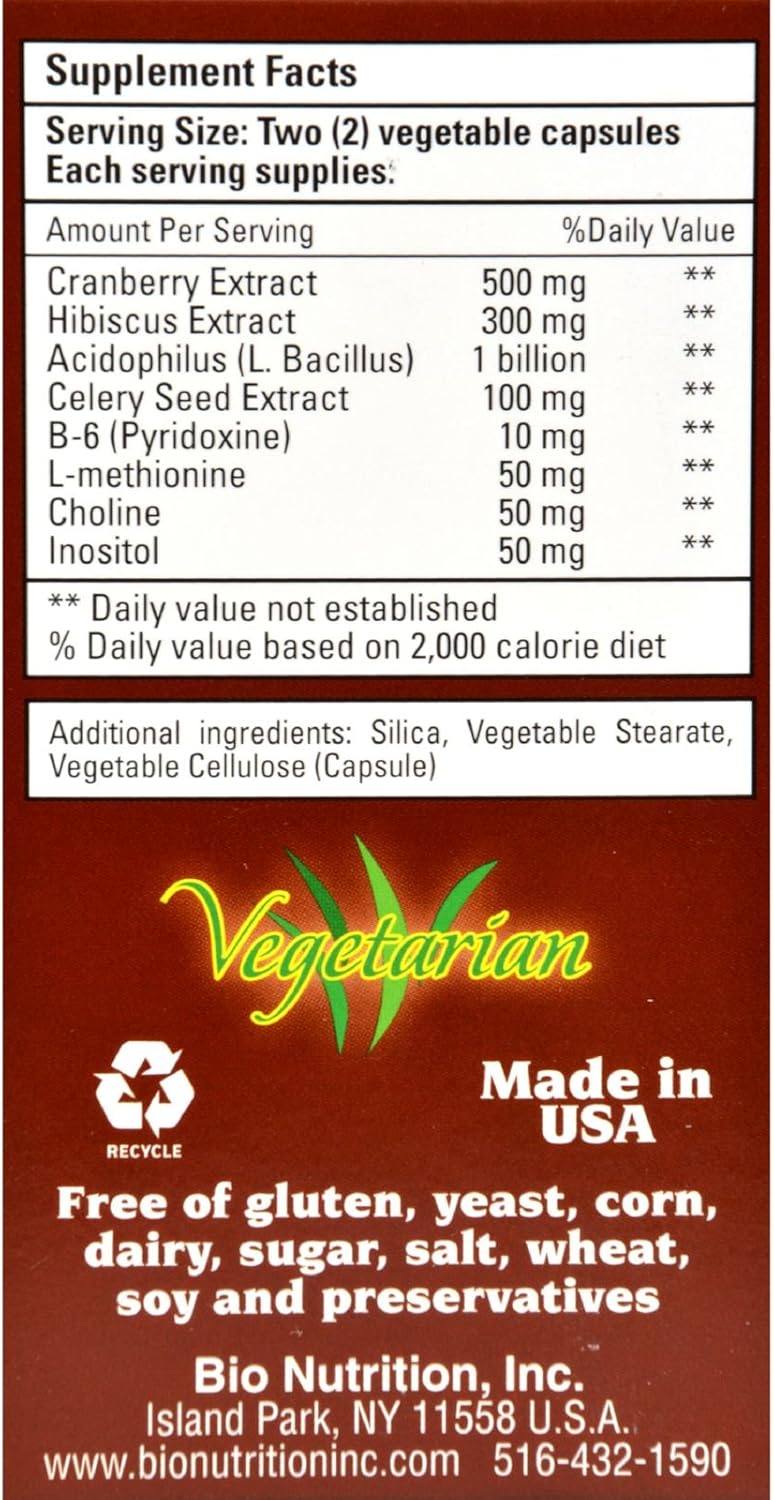 Bio Nutrition Kidney Bladder Wellness - 60 Cápsulas Vegetarianas