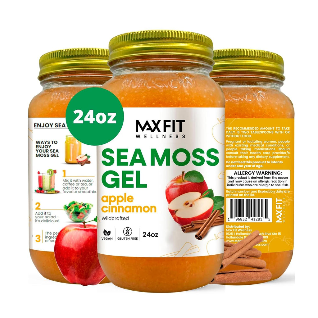 Gel de Musgo Marino Gold Wildcrafted 24 oz (12 Sabores) | 92 Vitaminas y Minerales | Superalimento Vegano No-GMO