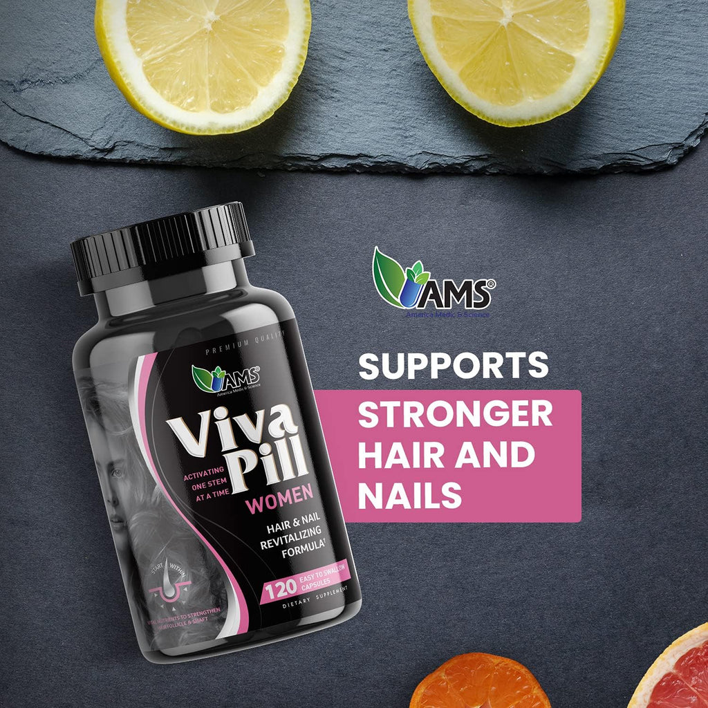 America Medic & Science VivaPill for Women (120 cápsulas) - Complemento para cabello, piel y uñas