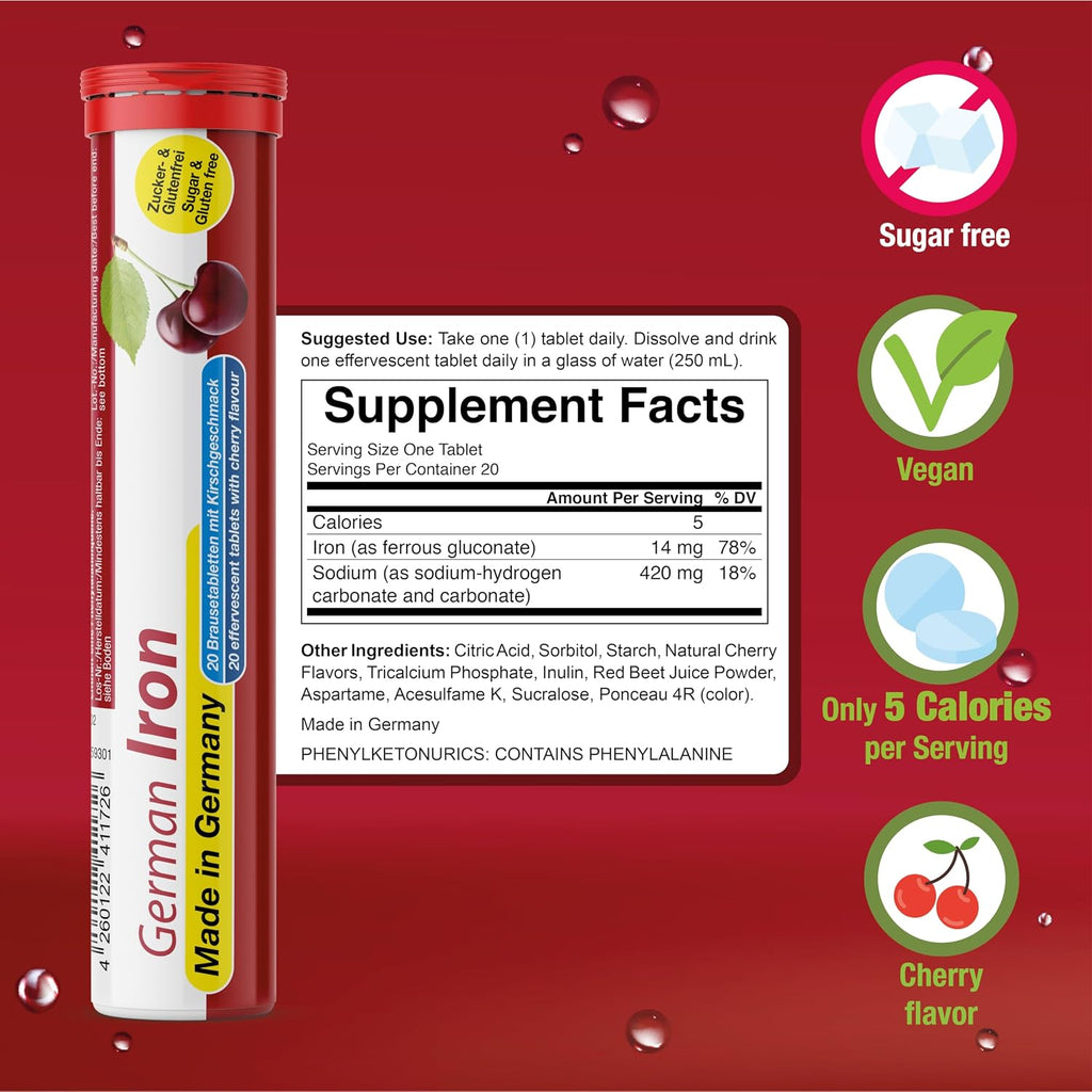 T&D Vitaminas y Minerales - Comprimidos Efervescentes Veganos - Sabor Frutas Variadas - 100 Unidades - Hecho en Alemania