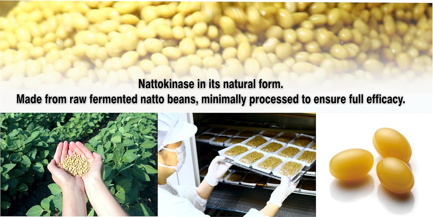 PHARMAKON Nattokinase, Cápsulas Blandas, 6000 FU por Dosis, Extracto Ecológico de Soja Fermentada