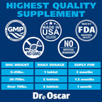 Dr. Oscar Suplemento Urinario para Perros con Arándano, D-Manosa e Hibisco - 90 Comprimidos Masticables