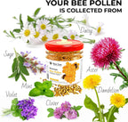 Gránulos de Polen de Abeja Orgánico para Mujeres - Complemento Alimenticio - Impulso de Energía Matutina 120g