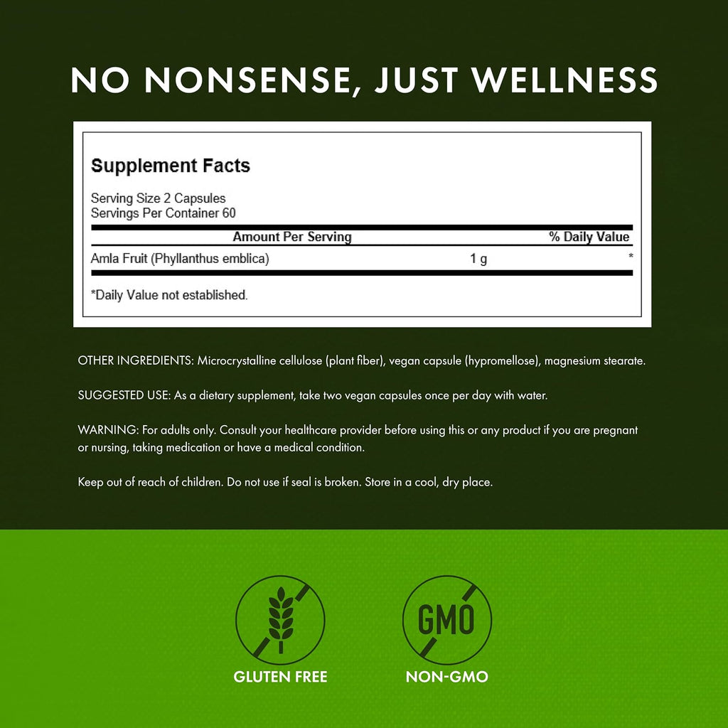 Swanson Full Spectrum Amla (Grosella India) - 500 mg, 120 Cápsulas