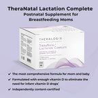 Theralogix TheraNatal Lactation Complete - Postnatal Supplement for Lactation - 13 Week Supply - 182 Tablets and 91 Softgels