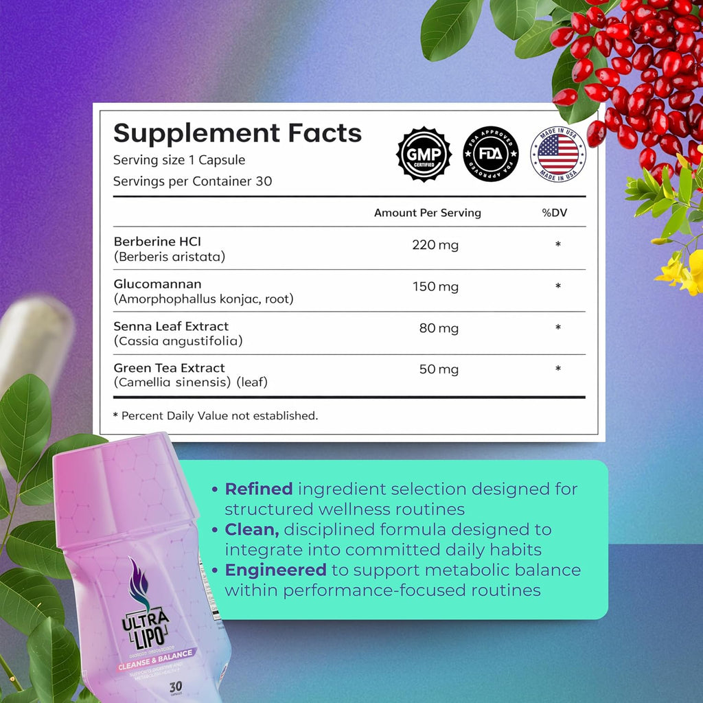 Ultralipo Natural Fat Burner & Appetite Suppressant - 30 Cápsulas