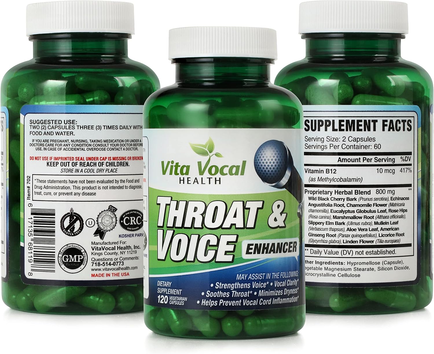 VitaVocal Throat & Voice Enhancer – Complemento para la Voz