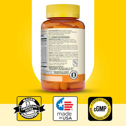 MASON NATURAL Multivitamínico Renal con ALA y Vitaminas B - 100 Comprimidos