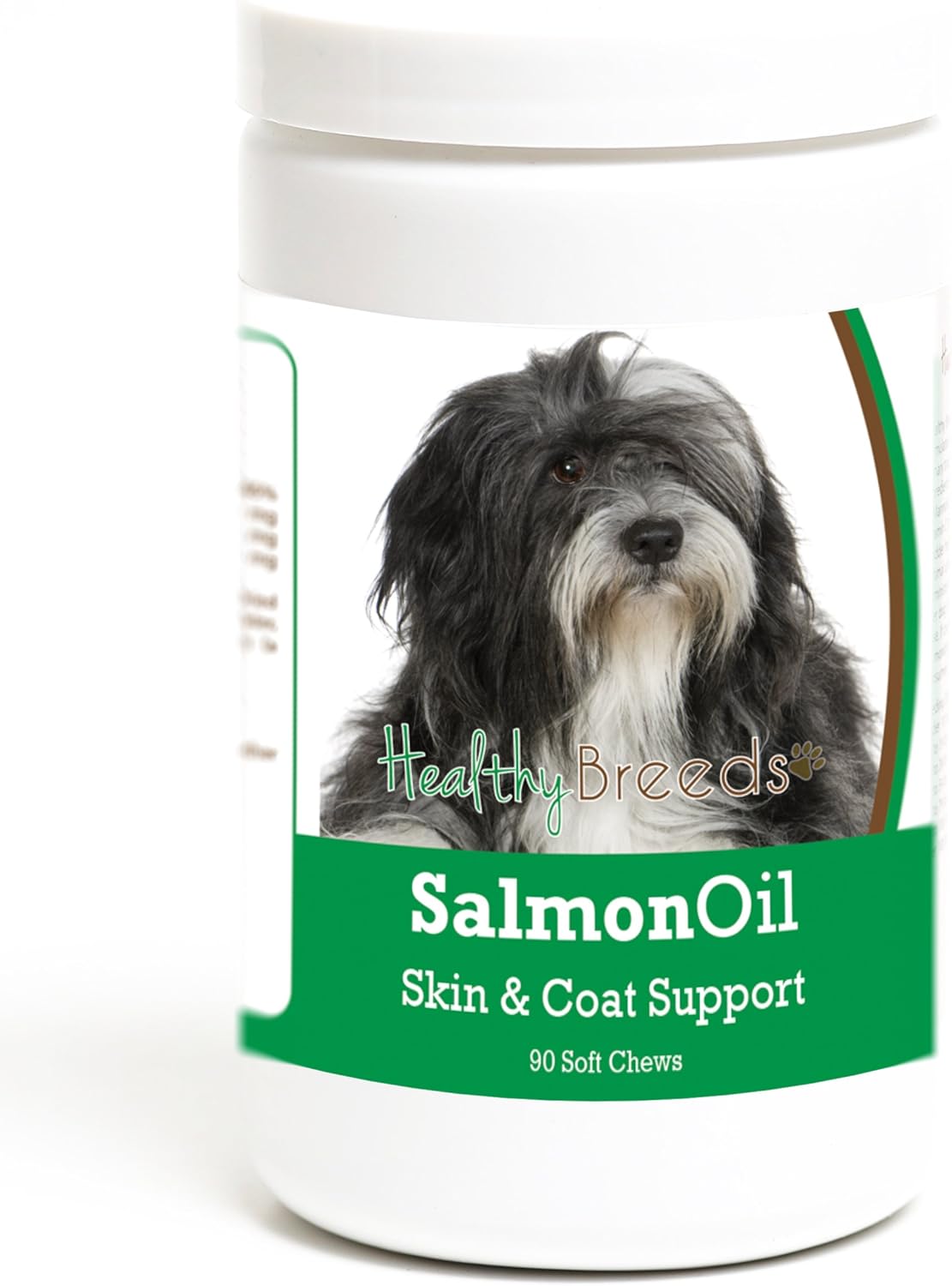 Healthy Breeds Lhasa Apso Salmon Oil Soft – Piel y pelaje: Los ácidos grasos Omega-3 ayudan a mantener una barrera – Image 1