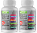 Viteey 11 en 1 Complejo Inmunológico con Vitamina D3, C, Zinc y Equinácea - 120 Cápsulas