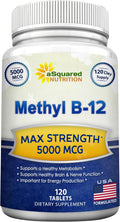 aSquared Nutrition Vitamin B12 5000 mcg with Methylcobalamin - 120 Tablets