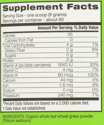 Amazing Grass Polvo de Hierba de Trigo – Minerales: Aporta calcio, magnesio, hierro y potasio, entre otros, que – Image 3