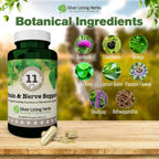 Silver Lining Herbs Suplemento cerebral y nervioso para perros - 90 Cápsulas